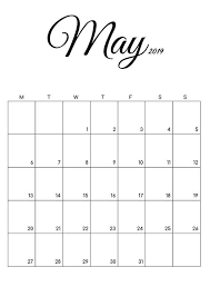 Free Printable Calendar May June 2019 Black And White Etsy Monthly Calendar Printable Calendar Printables Free Printable Calendar