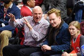 Entertainer conan o'brien honed his skills as a comedian by writing for the television shows saturday night live and the simpsons before earning the… conan christopher o'brien was born on april 18, 1963, in brookline, mass. Conan O Brien And Kids At The Clippers Game January 2016 Popsugar Celebrity