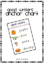 writing the beginning sound anchor chart freebie by what