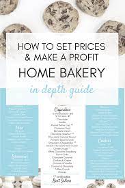 Home Bakery How To Set Your Prices Make A Profit Kitchenprices Home Bakery Bakery Business Plan Cake Business