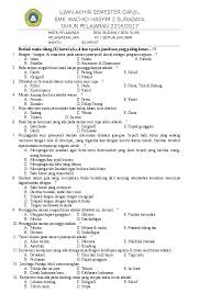 Pilihlah salah satu jawaban yang benar dengan memberi tanda silan. Soal Dan Jawaban Seni Budaya Kelas 12 Peranti Guru