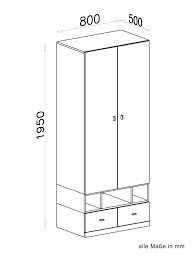 Konfiguriere einen schrank nach maß, der perfekt in dein zimmer passt. Jugendzimmer Drehturenschrank Kleiderschrank Geel 23 Weiss Gelb Abmessungen 195 X 80 X 50 Cm H X B X T