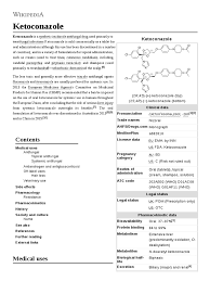Itraconazole for treatment of toenail tinea infection. Ketoconazole Medicinal Chemistry Pharmacology