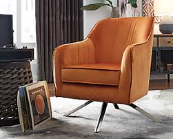 Elegance and style converge in a beautiful decor staple. Orange Accent Chairs Ashley Furniture Homestore