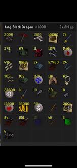 Loot From 1k Kbd 2007scape