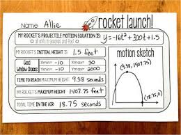 Free Projectile Motion Warm Up Template Math Template Quadratics Graphing Quadratics