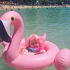 O Toys Flamingo Baby Swim Ring Pool Float Inflatable Baby Kids Swimming Float Seat Toys Inflatable Flamingo Pool Float Pool Floats For Adults Baby Pool Floats