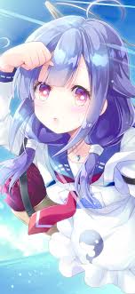 10 of the most popular anime characters (with green hair) those with softer shades of purple in their hair are usually gentle, cute characters. Purple Hair Anime Girl Flight Sunshine 1242x2688 Iphone 11 Pro Xs Max Wallpaper Background Picture Image