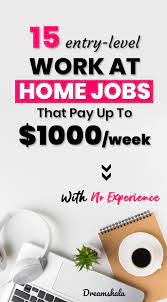 15 Genuine Entry Level Jobs At Home With No Experience 2020 Update In 2020 Work From Home Jobs Working From Home Home Jobs