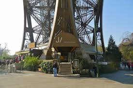 Entrance To The Eiffel Tower S Jules Verne Restaurant Where Guests Take Lifts Up To The Dining Room Eiffel Tower Restaurant Most Beautiful Places Paris
