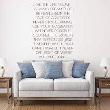 Amazon Com Live The Life You Ve Always Dreamed Of Beautiful Quote In Vinyl Lettering Inspiring Wall Decor For Living Room Bedroom Playroom Handmade Products