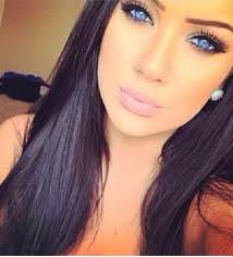 Long Dark Brown Hair Makeup Only If I Had Dark Blue Eyes Beauty Beautiful Makeup Hair Beauty