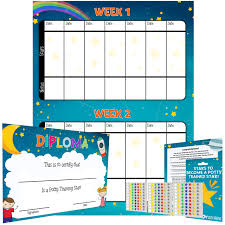 Details About Potty Training Reward Chart Multicolored Star Stickers Mark Behavior