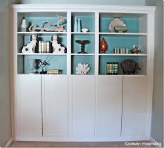 Grey ikea billy bookcases white 8415. Part 2 Building In Ikea Billy Bookcases With Molding Southern Hospitality