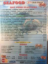Jj S Crab House Menu In Jacksonville Florida Usa Discover the hidden pearl of the south west. jj s crab house menu in jacksonville