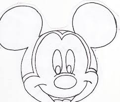 Mickey Mouse Para Colorear Cara