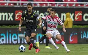 Chivas guadalajara, led by forward uriel antuna, faces necaxa in a liga mx match at the estadio akron in zapopan, mexico, on saturday, august 28, 2021 (8/28/21). Dgaps56fywbxrm