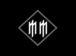 Marilyn manson, whose original name is brian hugh warner, is the lead singer of the same name band, marilyn manson. Hd Wallpaper Marilyn Manson Logo Monochrome Minimalism Black Background Wallpaper Flare