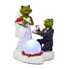 Amazon Com The Princess And The Frog Figurines Hourglass Bride Groom Sand Glass Couple Wedding Figurine Bj0073 Frog Gifts Frog Decor Frog Art