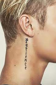 He captioned the instagram photo, wondering if she's too high maintenance. Pin By Zan Decman On Indulgences Want Justin Bieber Neck Tattoo Justin Bieber Tattoos Patience Tattoo