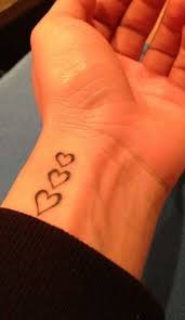 Heart Tattoo On Wrist For Each Child Small Wrist Tattoos Heart Tattoo Wrist Mom Tattoos