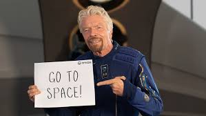 Branson's flight would take place about two weeks before bezos, his brother mark and the winner of an online auction are scheduled to board blue origin's new shepard vehicle for a suborbital flight on july 20. 2drw Bafz Nzzm