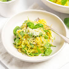 Lemon Pesto Spaghetti Squash New World