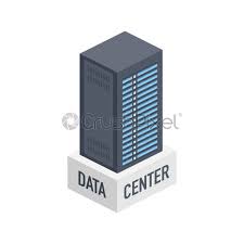 With  data bank  you can: Data Center Mainframe Service Concept Banner Server Rack Server Room Stock Vector Crushpixel