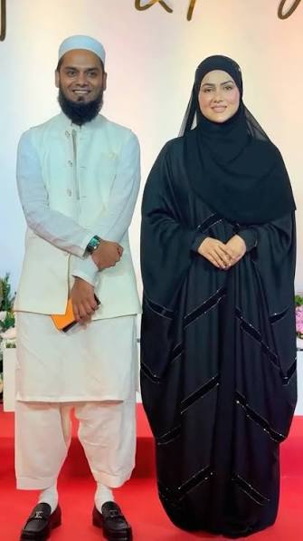 Sana Khan With Husband Mufti Anas At Mr Faisu’s Wedding Reception, ., .,  #bollywood #SanaKhan #muftianas #MrFaisu #WeddingReception #b0llywoodclub