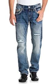 Rock Revival Mens Tripp J205 Straight Jeans Amazon Co Uk