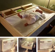 Baby Changing Table Wall Mounted Folds Flat Wood Comes In Many Stain Colors Great Idea Small Apartment Solutions Apartment Solutions Baby Changing Table