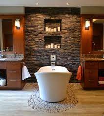 115 modern stone bathroom design ideas 2020 | unique and stylish stone wall bathroom tiles and floor cool stone bathroom wall designs can make the bathroom. 64 Sensational Bathrooms With Natural Stone Walls