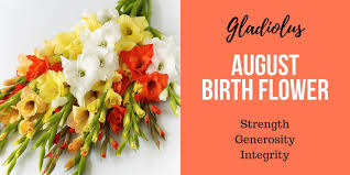 Remembrance, faithfulness, and sincerity all are represented by the gladiolus. Discover Your Birth Flower Interflora