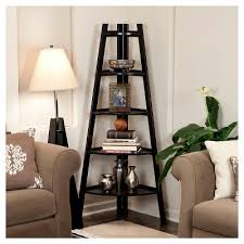 Browse espresso bookcases & bookshelves at staples and shop by desired features or customer espresso 4 shelf bookcase constructed from laminated composite woods with a sturdy mdf backer. Ladder Shelf Espresso Target