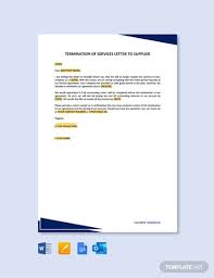 We would like to inform you that we are going to discontinue your security service from the date of 31 st. 10 Termination Of Services Letter Examples Employee Vendor Business Examples