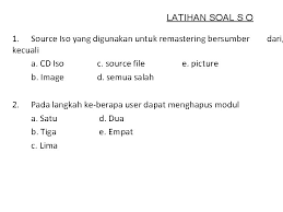 Berikut informasi sepenuhnya tentang contoh soal so that such that. Latihan Soal Sistem Operasi Menjelang Uas 1 Proses