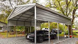 14 gauge galvanized steel framing with center bracing and 29 gauge metal roofing. Double Carports Two Car Carports 2 Car Metal Carport Prices