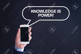 Hand Holding Smartphone With Knowledge Is Power Written Speech Bubble Stock Photo Picture And Royalty Free Image Image 65647414
