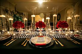 White seats, black tables, monochrome table runners and black and white dishes and glasses will become your base. 1001 Ideas For Planing A Fun Celebration 60th Birthday Party Ideas