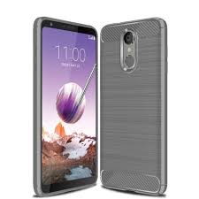 LG Q8 2018 TPU Case Carbon Fiber Optik ...
