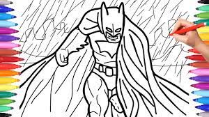 It was created in may 1939 by illustrator bob kane and writer bill finger. Batman Coloring Pages For Kids How To Draw Batman Dark Knight In The Rain Youtube