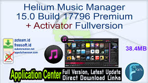 Well, there's some good news: Helium Music Manager 15 0 Build 17796 Premium Activator Fullversion Free Download