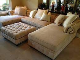 Small Living Room Furniture Oversized Sectional Sofa Beige Color Ottoman Oversized Chair Living Room Custom Sectional Sofa Oversized Sectional Sofa