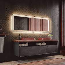 Lots of storage, plenty of counter space on both sides of the sink, and those gorgeous light fixtures work together to make this space practical and beautiful. 5 Contemporary Vanity Lighting Designs For A Bathroom