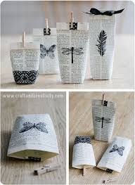 40 Easy Newspaper Craft Ideas To Reuse Those Paper Bundles Book Crafts Diy Craft Projects Small Gifts