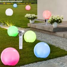 Wir zeigen dir einige solarleuchten für den balkon und solarlichter für den garten. 5er Set Led Solar Kugel Leuchten Garten Beet Steck Lampen Aussen Beleuchtungen