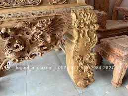 Sập Thờ Tứ Linh Chân 26 Gỗ Gụ Lào Ván Mặt Liền Hàng Dày Dặn (Chú Hòa, Hà  Nam)