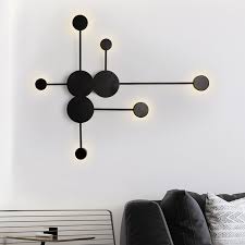They offer a sleek and modern vibe to the room, while still offering a stunning. Modern Indoor Round Dot Wall Lights Creative Black Gold White Shade Led Wall Lamp Bathroom Bedroom Wall Sconces Luminaire Led Indoor Wall Lamps Aliexpress