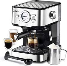 Check spelling or type a new query. Amazon Com Espresso Machine 15 Bar Pump Pressure Expresso Coffee Machine With Milk Frother Steam Wand Espresso And Cappuccino Maker For Home Barista 1100w Black Home Kitchen