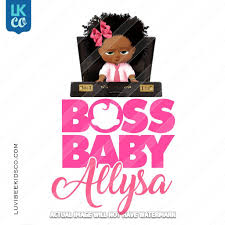 Black Boss Baby Boy Svg Boss Baby Iron On Transfer African American Girl Briefcase Baby Party Invitations Boss Baby Baby Girl Centerpieces
